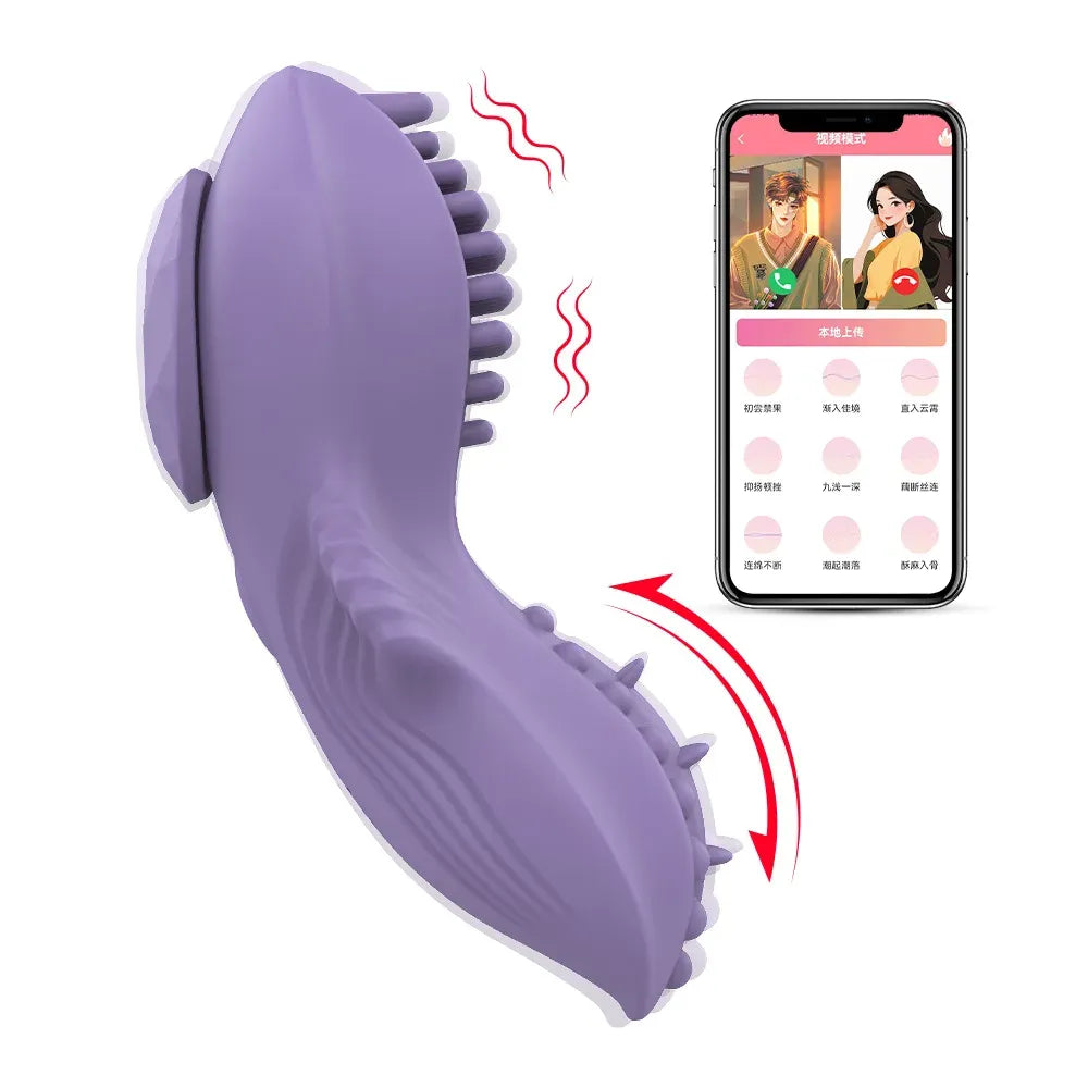 Smart Wearable Vibrator With Magnetic & App Dual